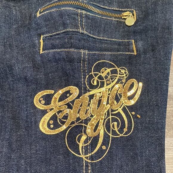 Enyce Jean Y2K Shorts Gold Sequin Women’s Size 9 - Picture 3 of 4